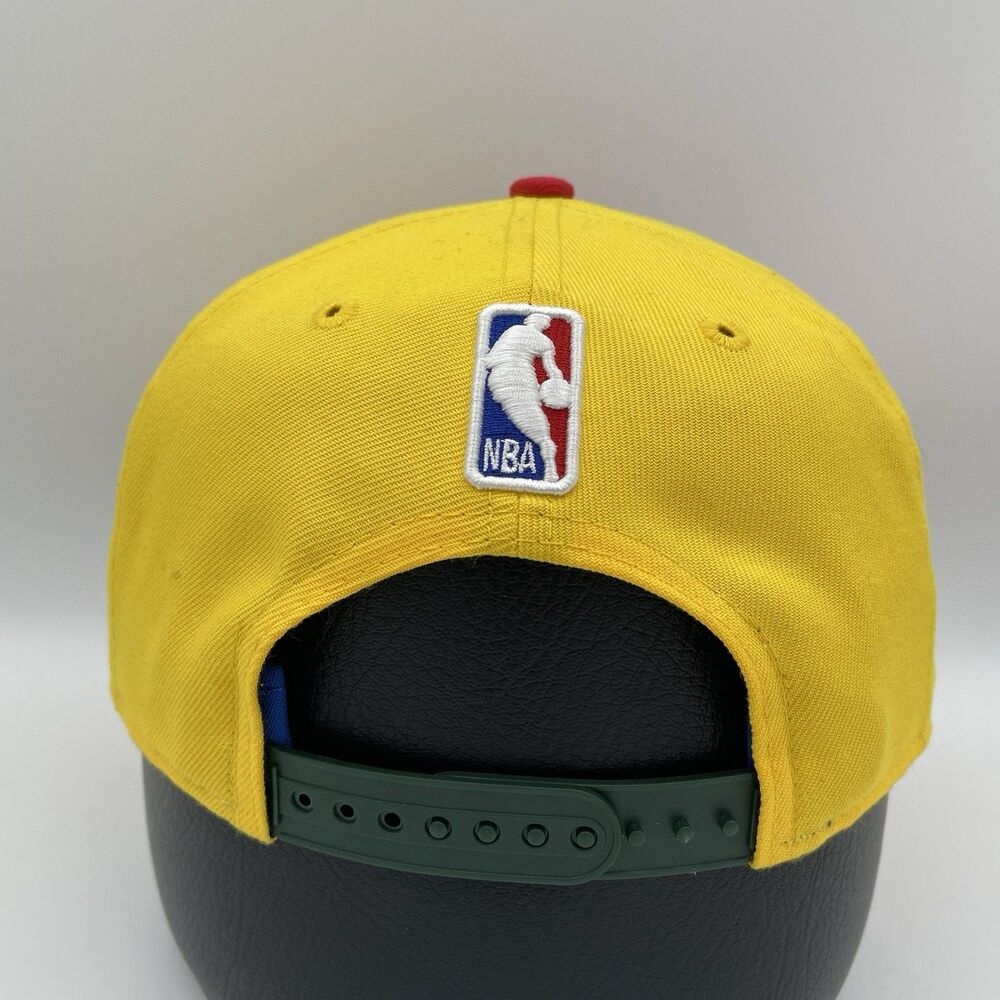 Milwaukee Bucks New Era 9Fifty On-Court City Edition Yellow Snapback Hat Cap - Picture 6 of 15